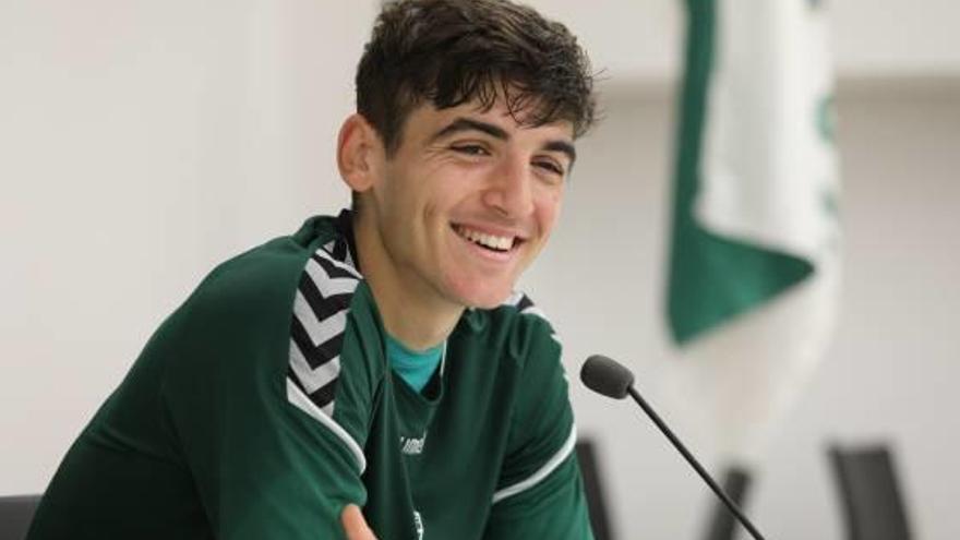 Gonzalo Villar, ayer, en la sala de Prensa del estadio Martínez Valero.