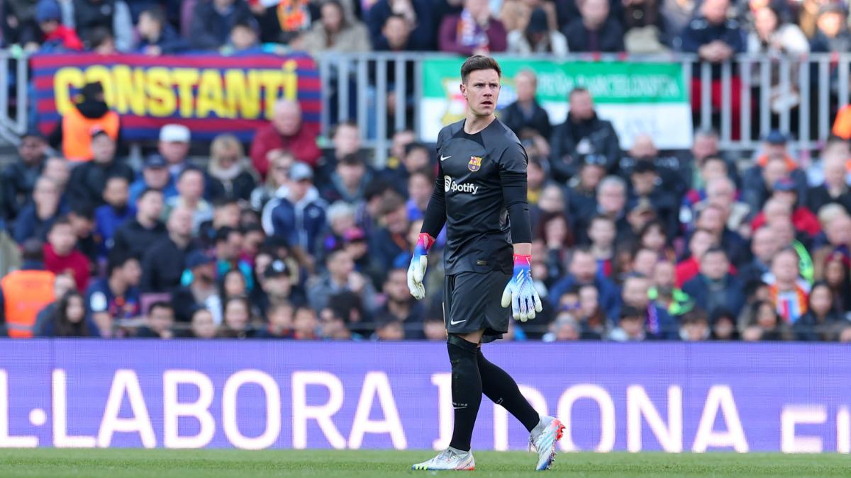 Marc-André Ter Stegen durante el Barça-Valencia de La Liga 2022/23