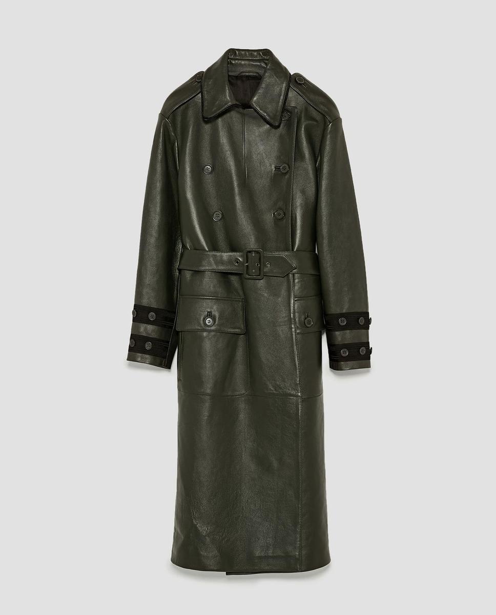 Trench de Zara, piel 100% ovina