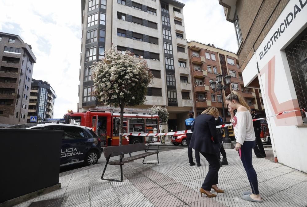 Conato de incendio en Oviedo