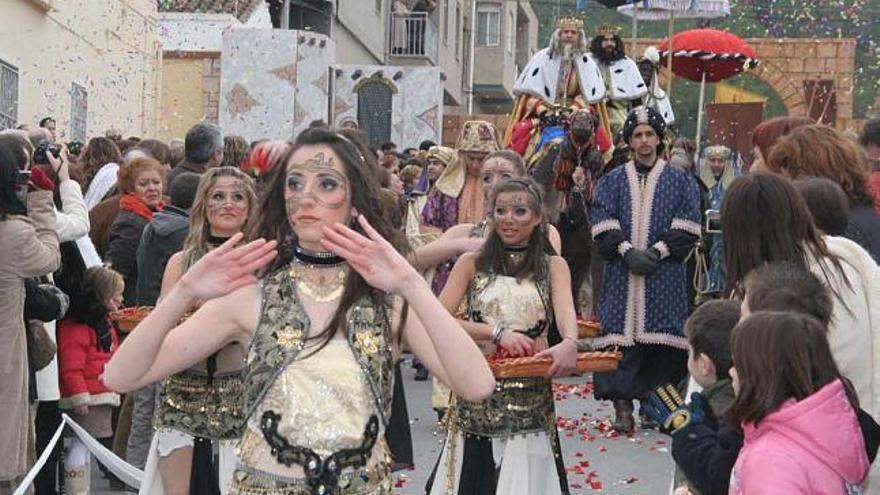 Una imagen de la escenificación del Auto Sacramental de los Reyes Magos de Cañada realizada el pasado año