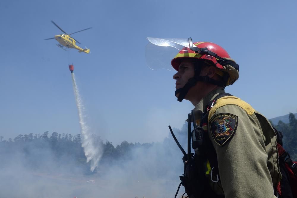 Incendio forestal en San Salvados de Meis