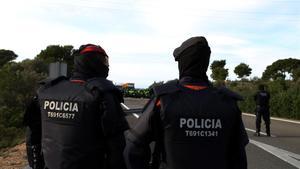 Los Mossos siguen de lejos la concentración de los CDR en la AP-7.