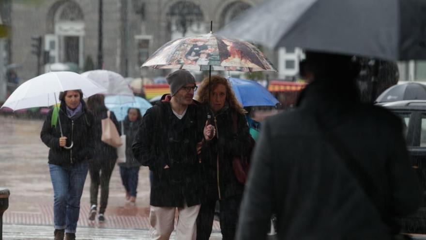 Frío y lluvia para mañana en Asturias