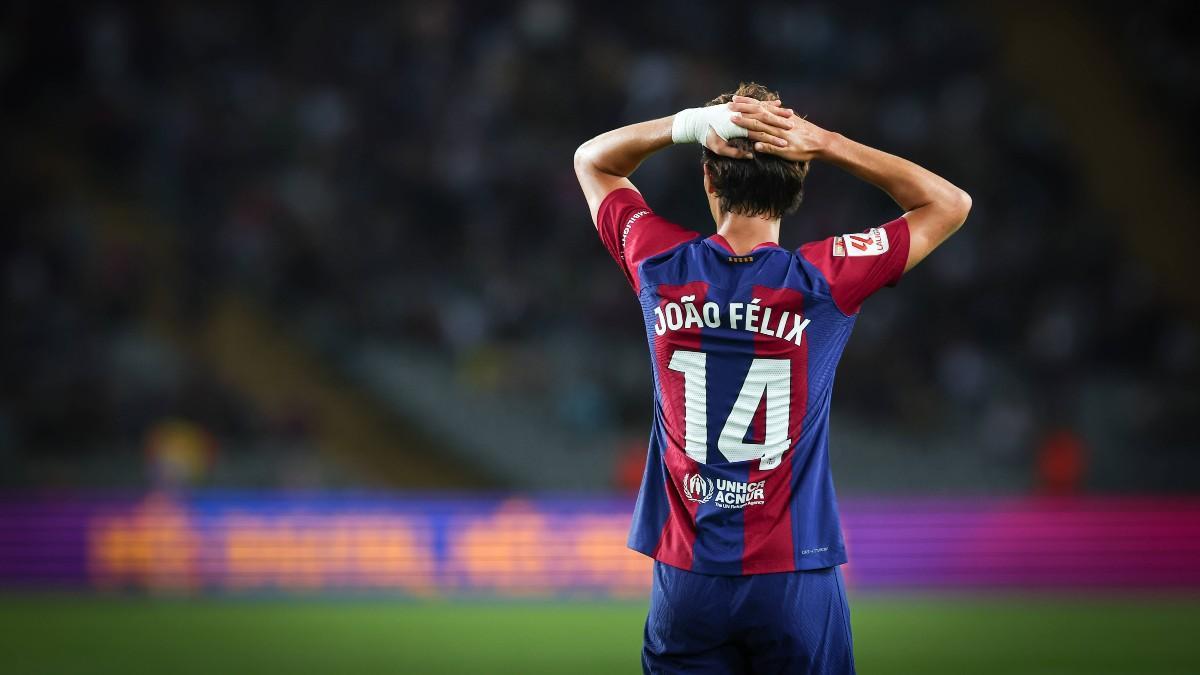 Joao Félix durante el partido contra el Betis en Montjuïc