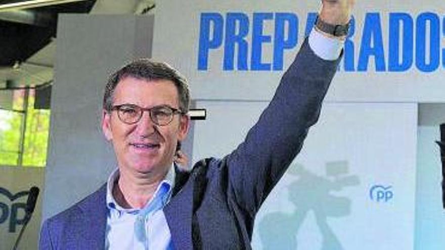 Alberto Núñez Feijóo en un acte del PP a Bilbao | EUROPAPRESS