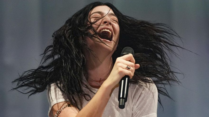 Lorde, actuando este viernes en el festival de Glastonbury