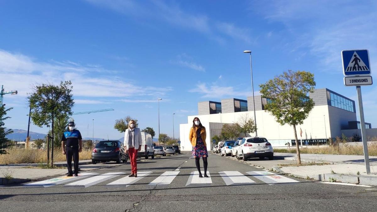 Paso peatonal 3D en pruebas en Segovia.