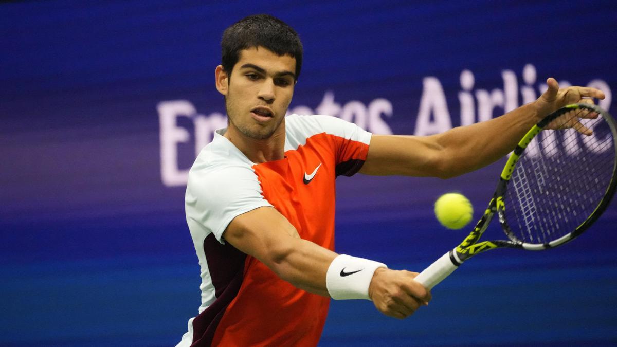 Alcaraz durante la final del US Open.