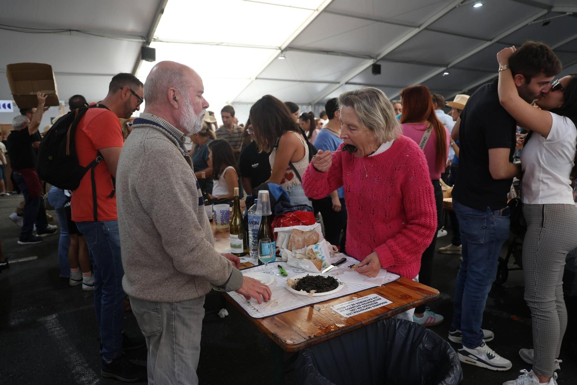 La Festa do Marisco de O Grove, esta mañana.