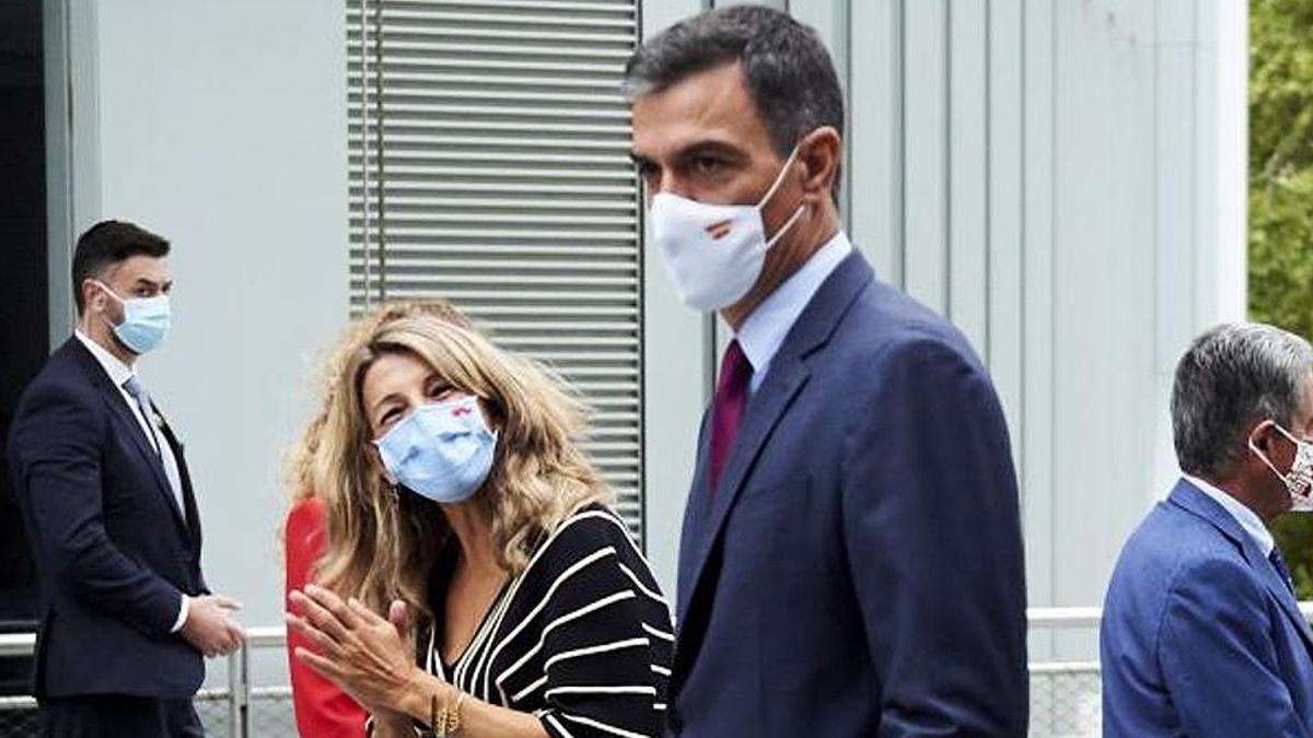 Pedro Sánchez y Yolanda Díaz.
