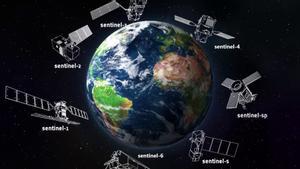 Familia de satélites Sentinel del programa Copernicus de la ESA