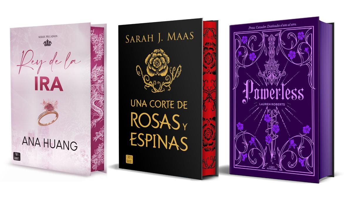 Ediciones especiales de 'Rey de la ira', 'Una corte de rosas y espinas' y 'Powerless'