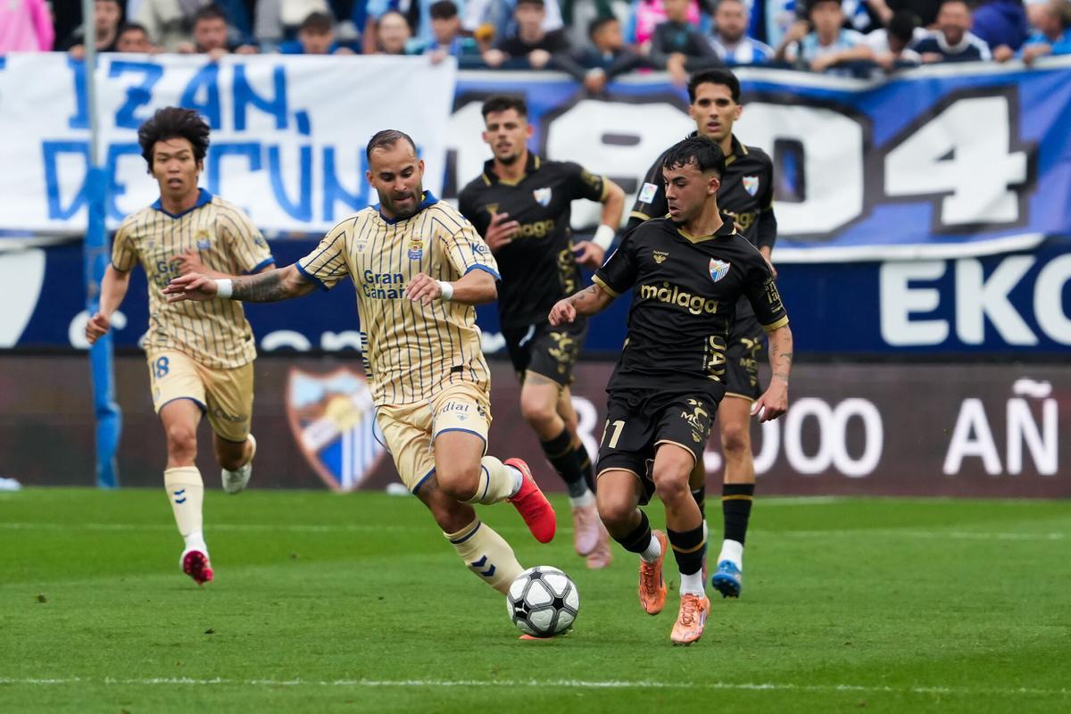 El Málaga CF - UD Las Palmas, en imágenes