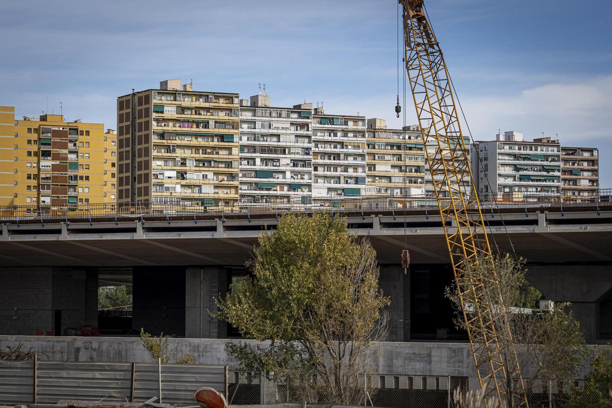 Así están las obras de la futura estación de la Sagrera