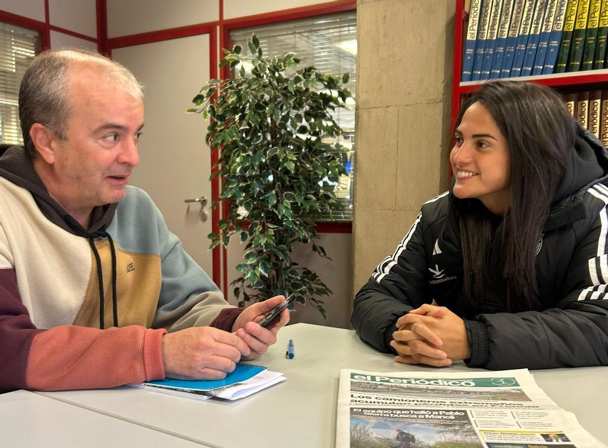 Un momento de la entrevista.