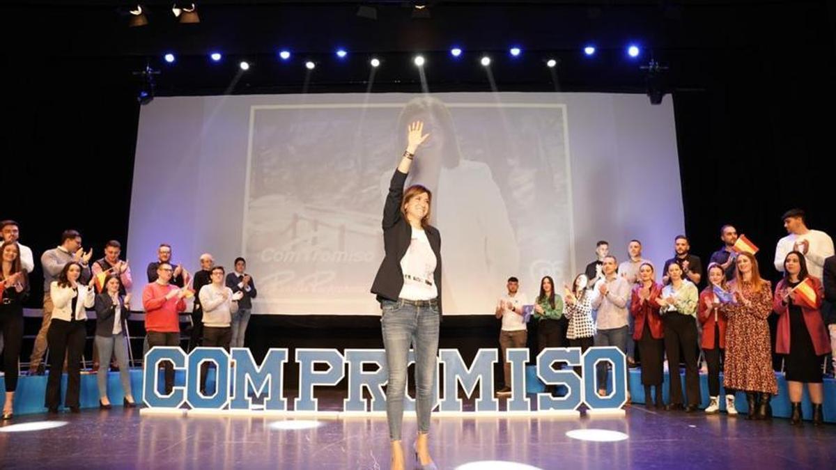 Patricia Fernández, durante el acto de presentación de su candidatura, ayer.