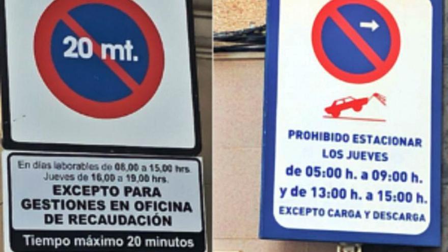 Algunas de las señales en castellano denunciadas | ACPV
