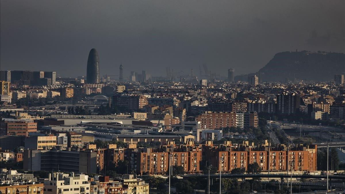 Barcelona, con alta contaminación.