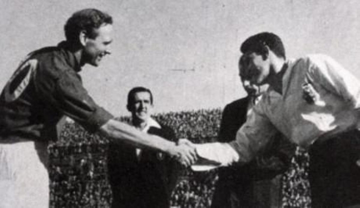 Partido Barça-Copenague en el año 1955