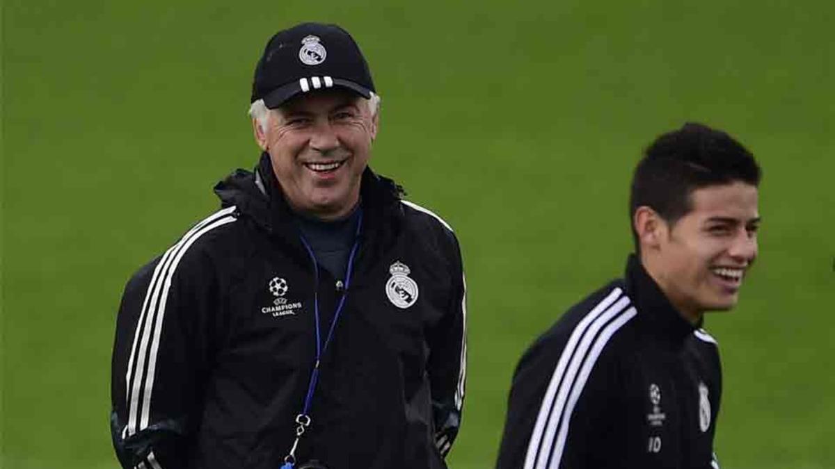 Ancelotti le dio oportunidades a James Rodríguez en el Real Madrid