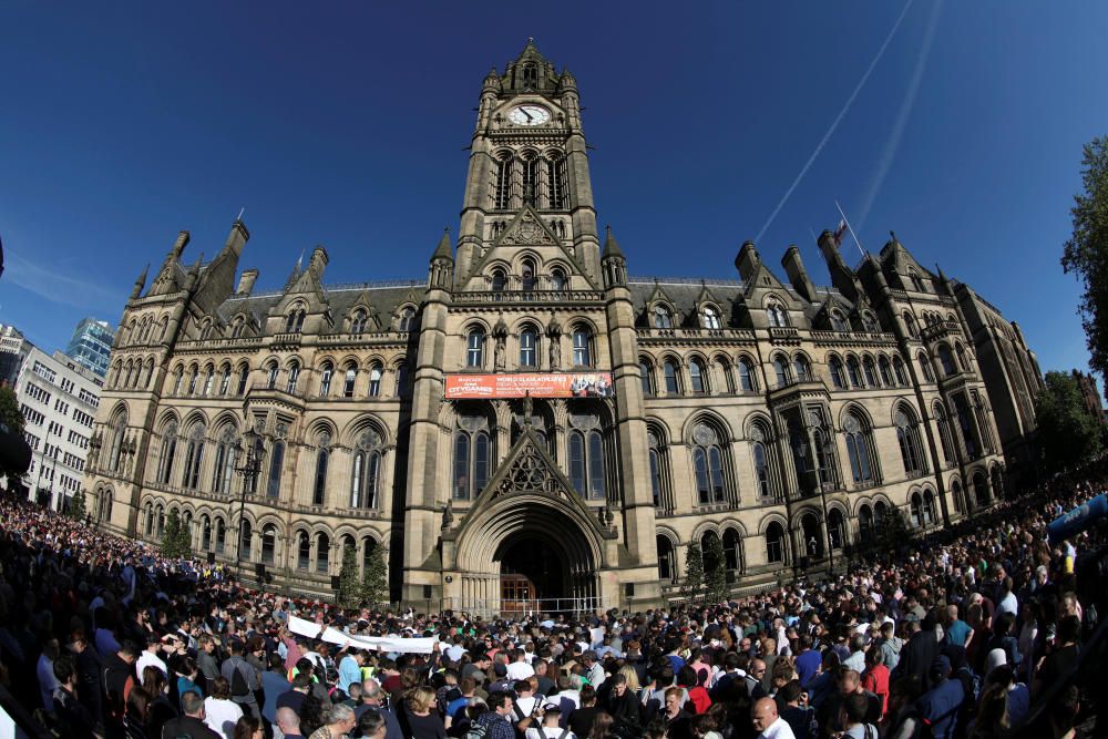 Homenaje a las víctimas de Mánchester