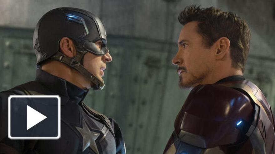 Chris Evans y Robert Downey Jr. en &#039;Capitán América: Civil War&#039;