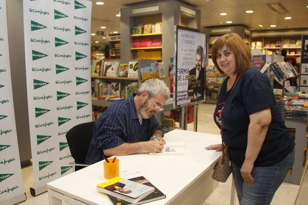 Firma de libros de Lorenzo Caprile en El Corte Inglés de Murcia