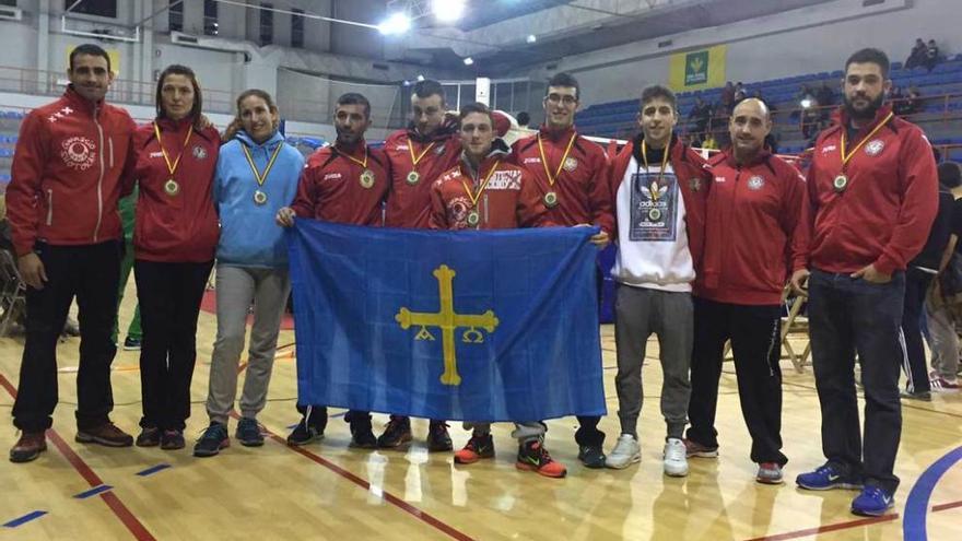 Representación asturiana en el Campeonato de España.