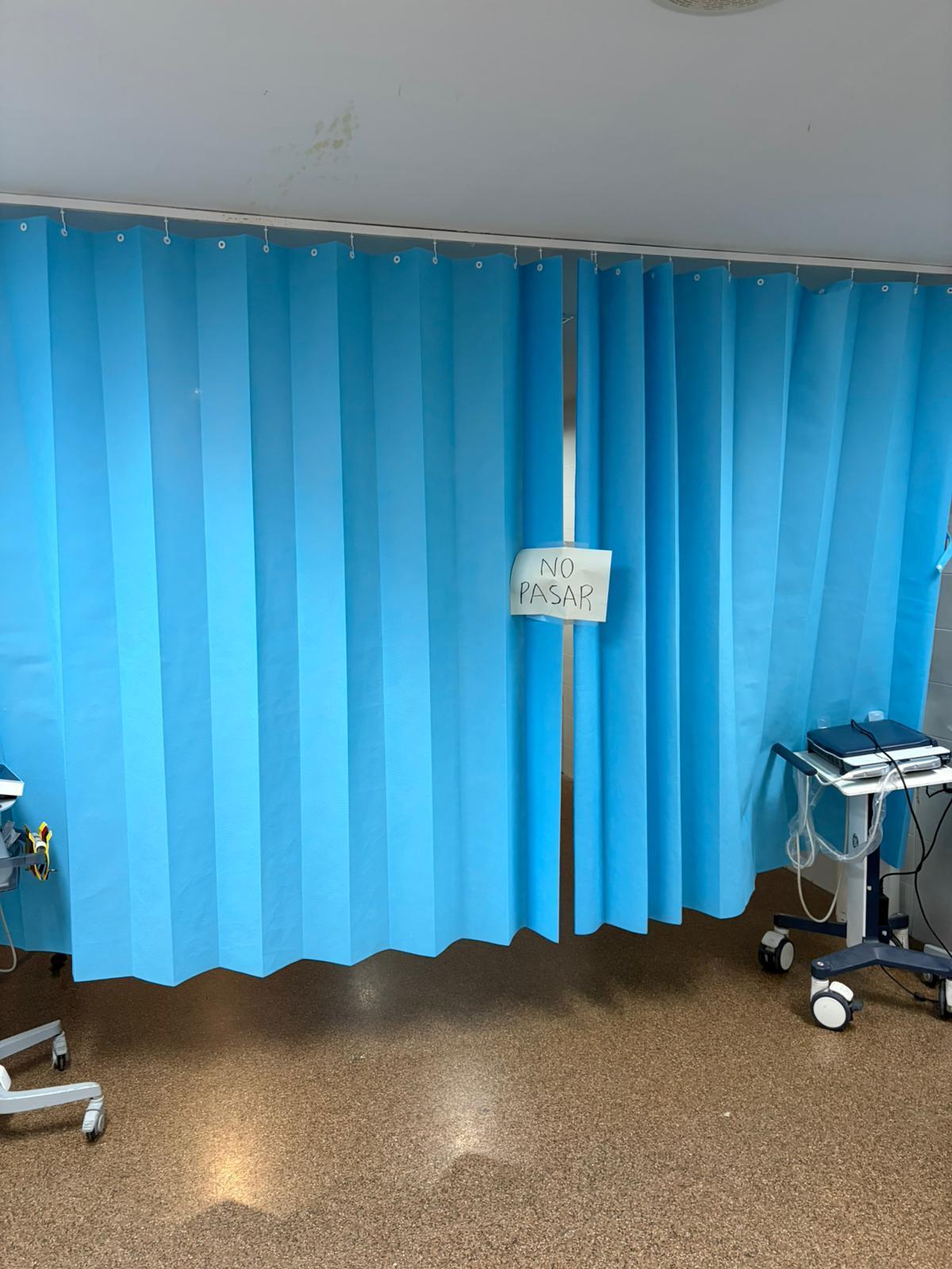 Un box con acceso restringido.