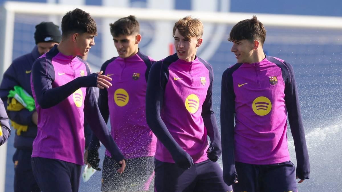 Tommy y Jofre, en una imagen entrenando con el primer equipo