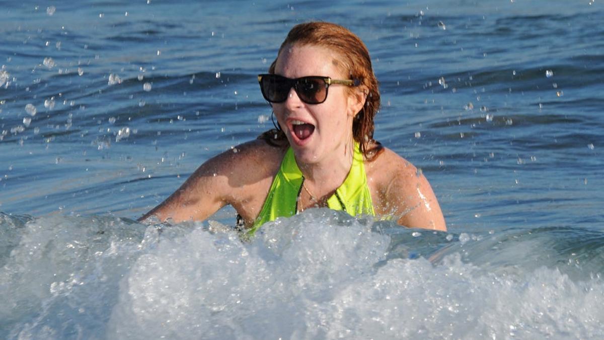 Lindsay Lohan en Mikonos