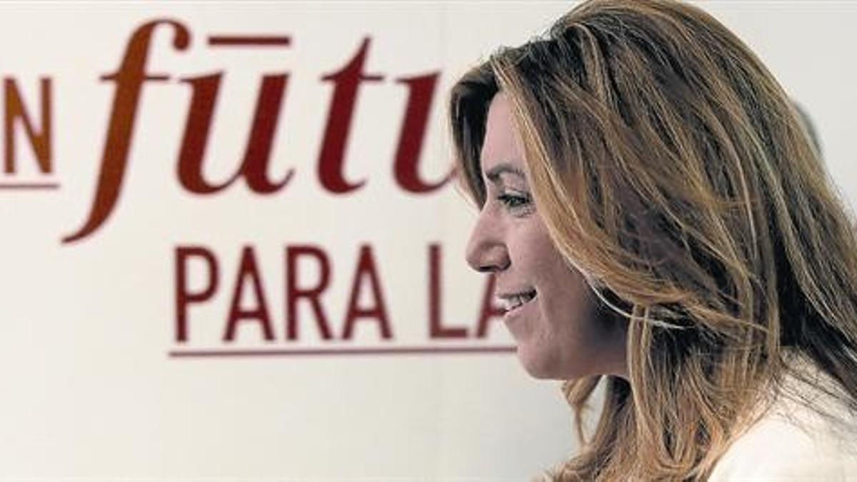La presidenta de Andalucía, Susana Díaz, en el comité federal del PSOE del pasado día 28.