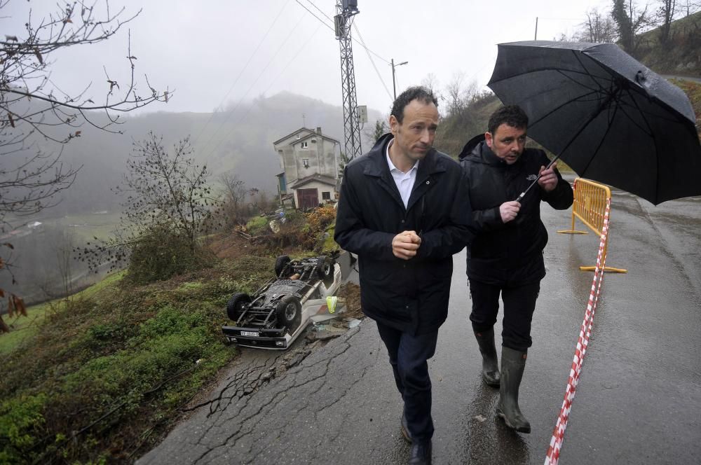 Temporal en Asturias: La zona donde se produjo el accidente mortal en Laviana