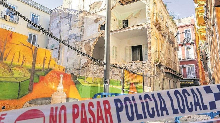 La pared medianera se vino abajo el pasado domingo.