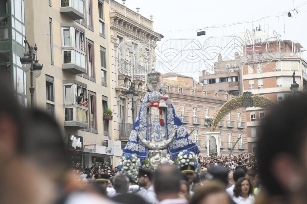 Romería de Murcia: primer tramo del recorrido de la Fuensanta