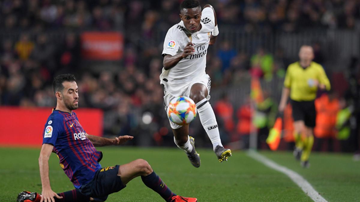 Vinicius fue el mejor del Madrid en el Clásico