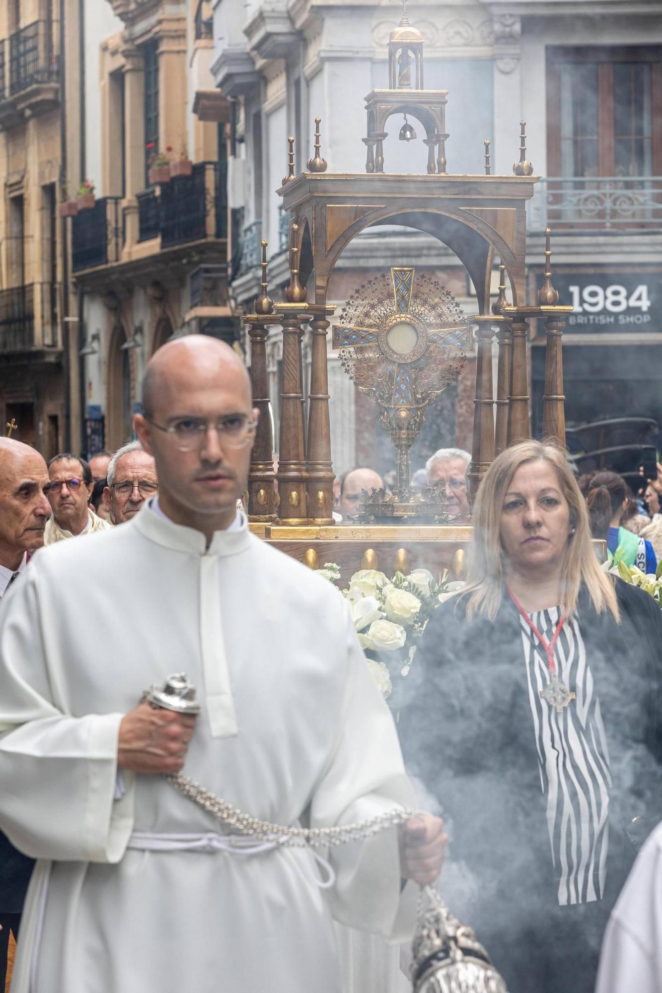 Celebración del Corpus en la Catedral de Oviedo
