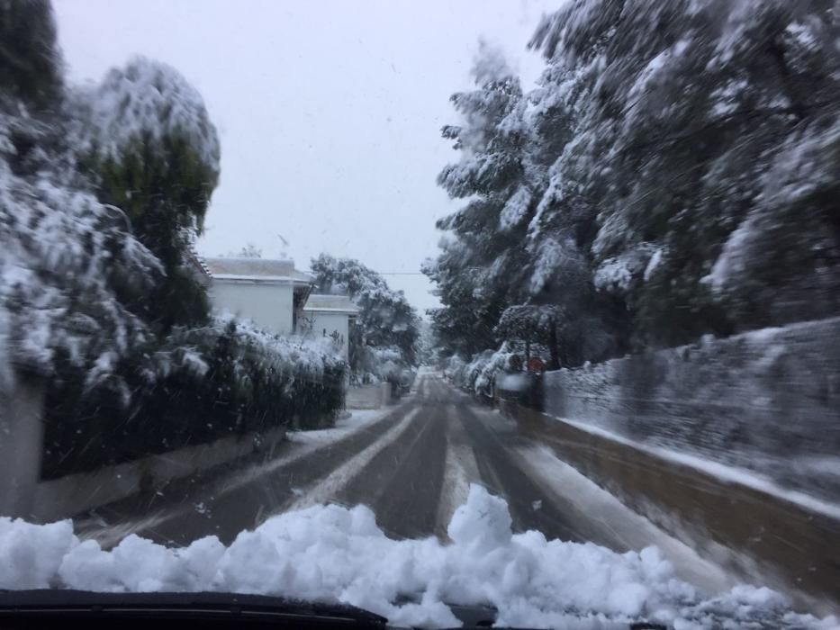 Nieve en Dénia.