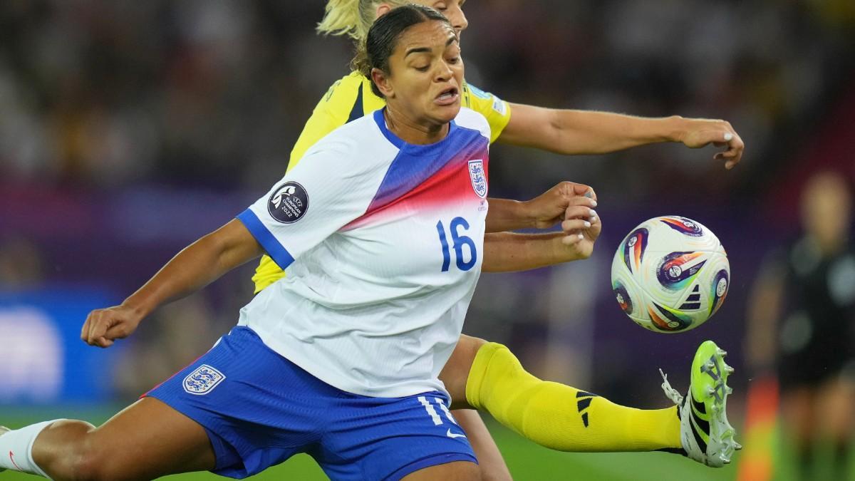 Jess Carter, en los cuartos de final frente a Suecia