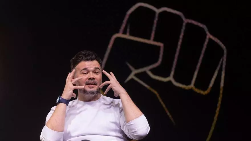 Rufián quiere ganar a Vox "provincia por provincia": "No tienen sentido 14 izquierdas"