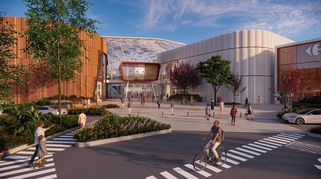 Render exterior del proyectoTerrassaCarrefour