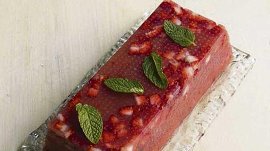 Aspic de fresas