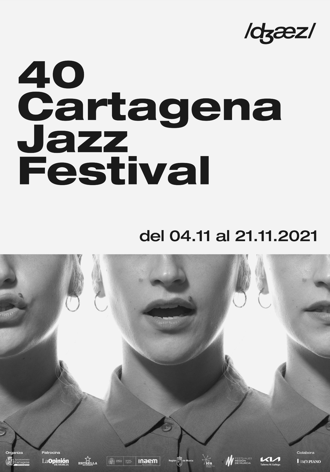 El cartel del 40 Cartagena Jazz Festival.