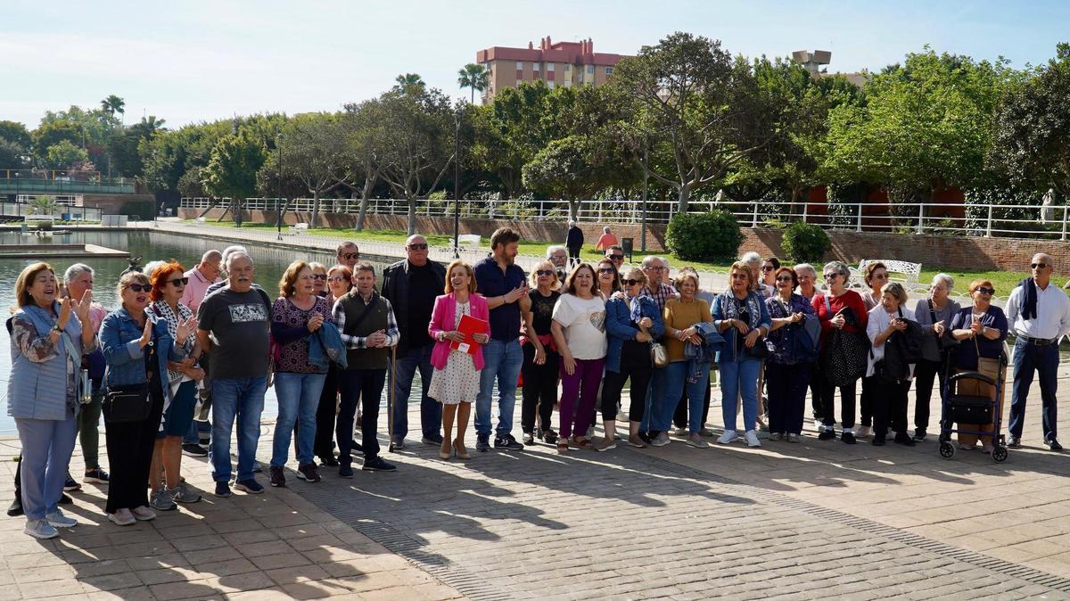Protesta en el Parque del Oeste.