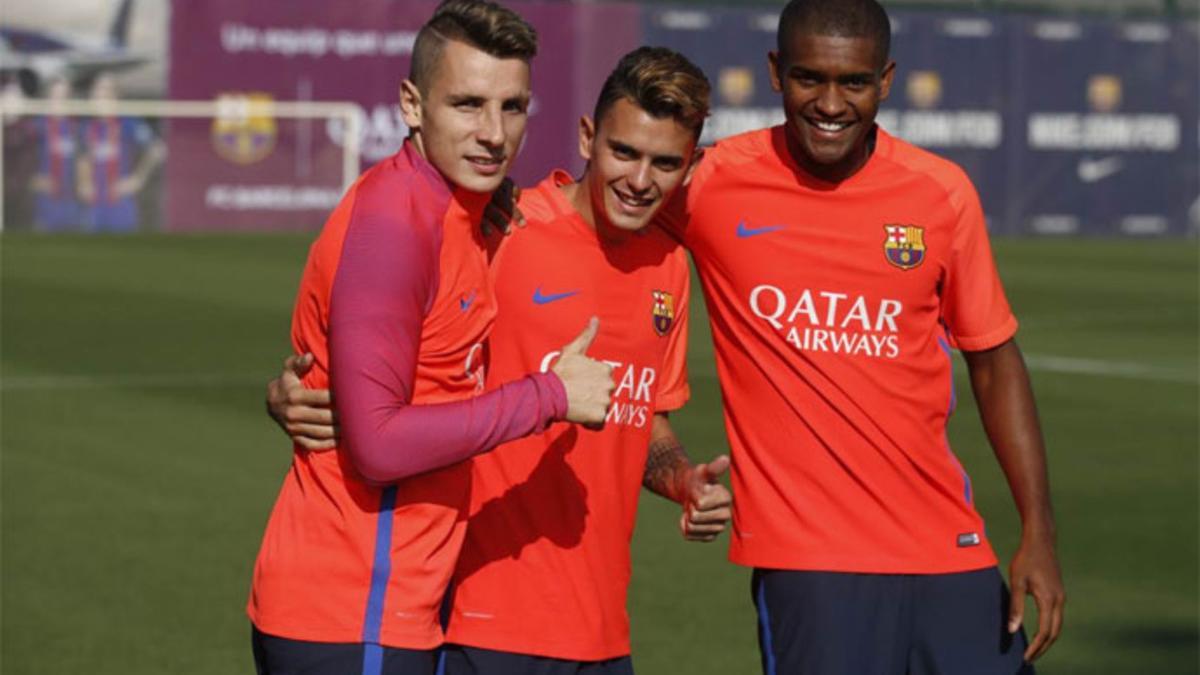 Los jugadores del Barcelona ya preparan el duelo de Champions