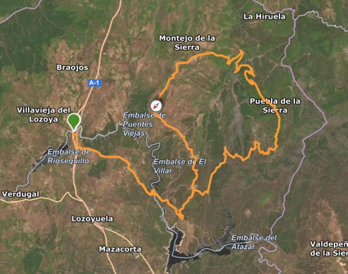 Itinerario 'Medio Fondo' de la Marcha Cicloturista 'Pueblos con Vida'