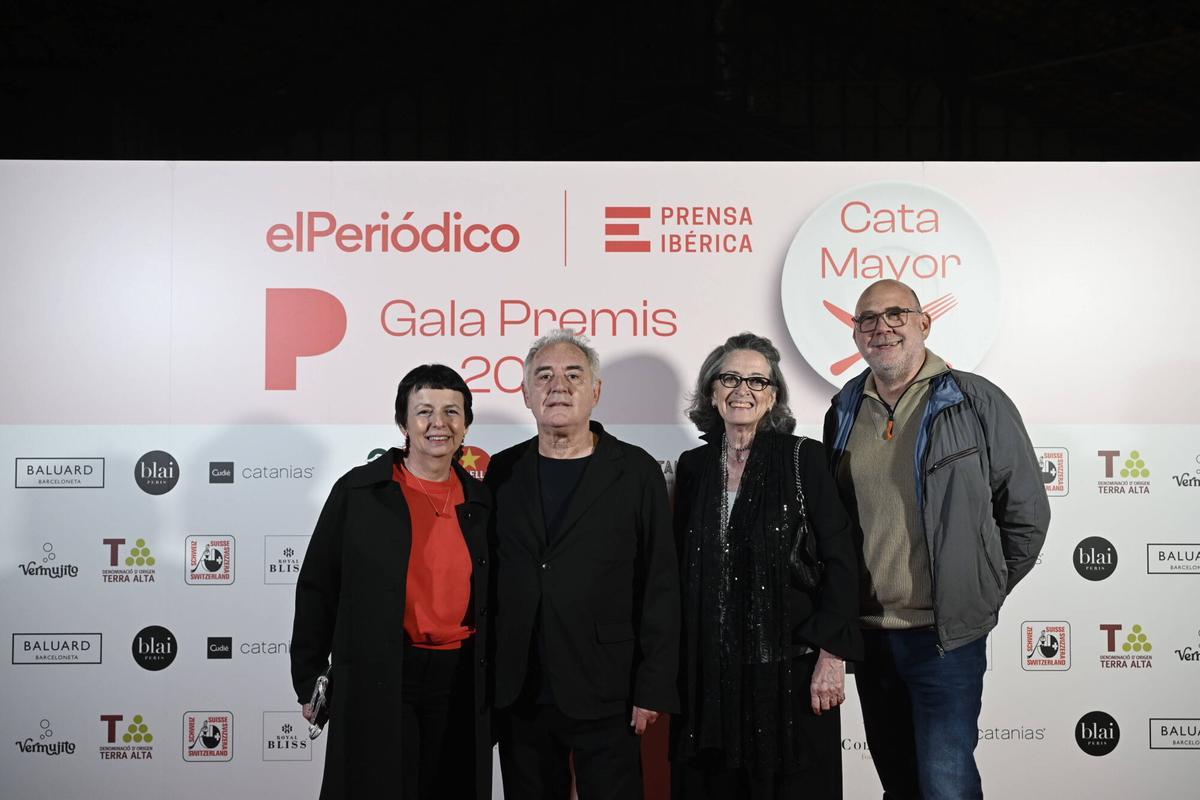 Fina Puigdevall, restaurante Les Cols ; Ferran Adrià, Bullifoundation ; Rosa Mayordomo, vicepresidenta de la Academia Catalana de Gastronomía y Toni Massanés, director general Fundació Alicia.