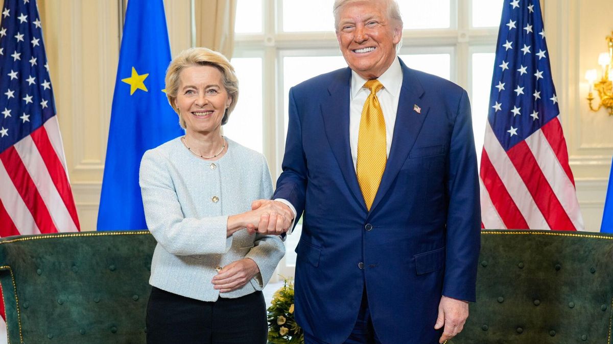 Von der Leyen i Trump.