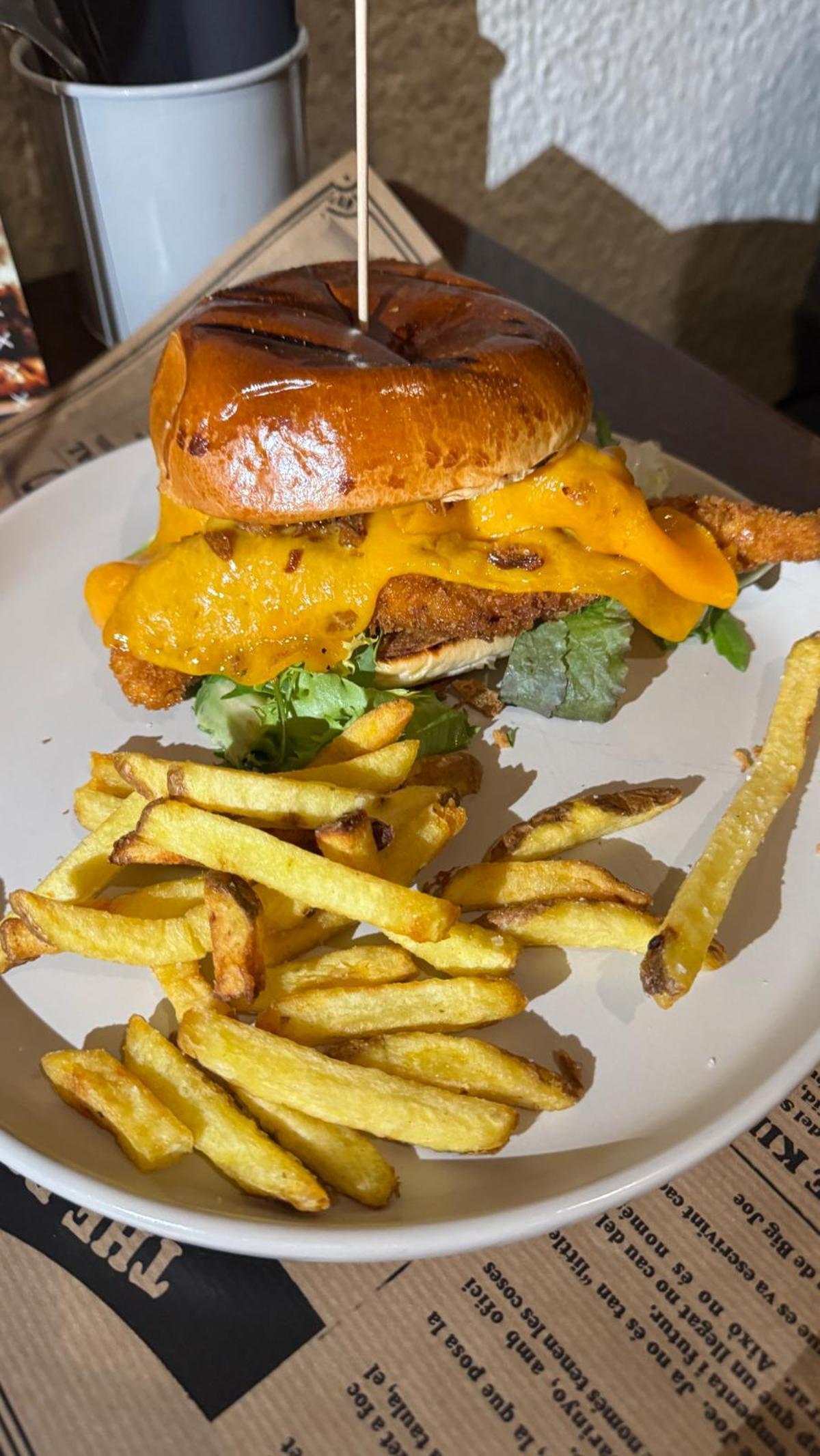 L'hamburguesa Calamity Jane.